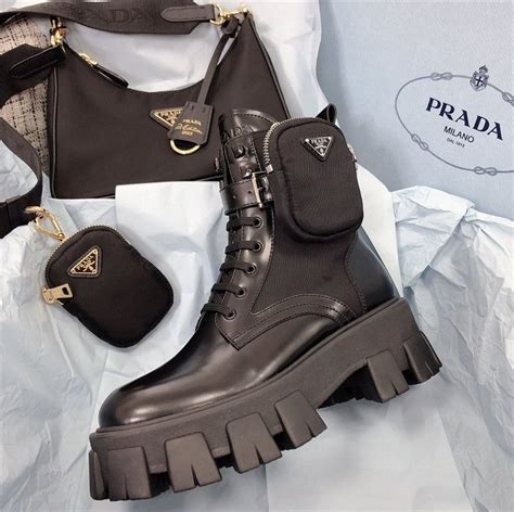 prada boots with pouch dupe|prada look alike boots.